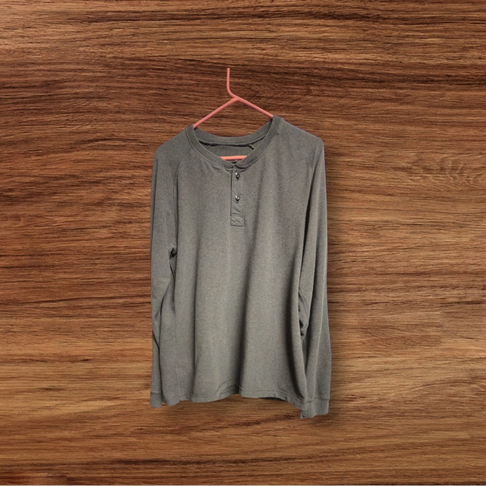Lululemon Mens Midweight Long Sleeve Classic Henley Shirt Size Medium